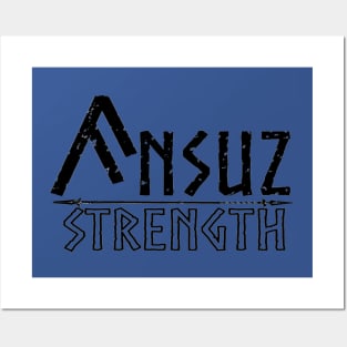 Ansuz Strength Posters and Art